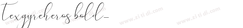 texgyreheros bold字体转换